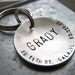 XL Custom Stamped Pet ID Tag - Big Boned - in 1.5'' Brushed Aluminum