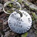 Postmarked with Love - Custom Keychain, Great for Anniversary or Wedding