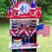 Dollhouse Miniature Americana Independence Day 4th of July Cabinet by Sherry of 19th Day Miniatures
