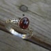Garnet ring in sterling silver