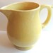 Vintage McCoy Pottery Yellow Pitcher Vase with Handle