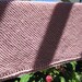 Reserved for Claire Robillard Knit baby Blanket (pale rose color)