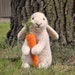 Handmade Needle Felted Wool Rabbit Bunny 25 cm