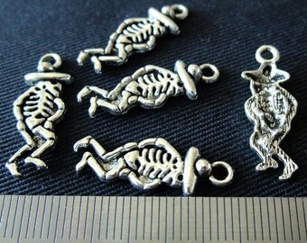 Destash (8) Day of the Dead Skeleton Man - for pendants, jewelry making, crafts, scrapbooking