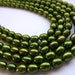 Freshwater Rice Pearls 6mm Grass Emerald Green Potty Mouth Gems