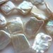 White Pearl Freshwater Pearls Square Coin Pearls 20mm 25mm Focal