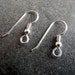 Silver Filled Ear Wires Bead Coil 19mm 5 Pairs