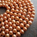 Freshwater Pearl Beads Potato Burnt Orange Apricot 5mm Full Strand