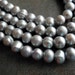 Freshwater Pearl Large Hole Silver Gray Grey 9mm 10mm 22 Pearls