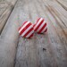 Red and white hearts - horizontal - Stripe Summer Collection