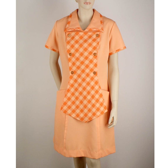 Items similar to Vintage Howard Johnson's Waitress Uniform Dress M on