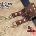 Steampunk Double Lanyard with Soft Mini Pouch for Utility Belt, Handmade Leather