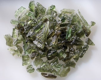 Moldavite Green Meteorite Stone Specimen