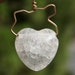 Quartz Heart Wrapped in Gold Filled Wire