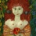 In the garden - Felted Wool Tapestry