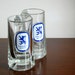 clearance sale - Vintage Lowenbrau Munich Beer Mugs - Set of Two - Beer Glasses - Löwenbräu
