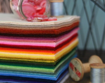 One Yard of Benzie's Wool Blend Felt // Felt Yardage, Merino Felt by the Yard, Wool Blend Felt, Wool Felt Fabric, Wool Felt Kit, Felt Shop
