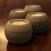 Round Concrete Tea Light Candle Holder - Set of 4