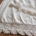 RESERVED For Shannon McDonald -Vintage Cotton Pillow Cases - Never Used -Crisp White with Heavy 4-1/2" Crochet Edging