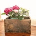 Antique Farmhouse Wood Box - Heavy Old Primitive Wood Crate - 1800s Large