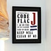 Black Friday Buy 3 get the 4th free - Letter J - Stencil International Code Flag - Stop Carrying Out Your Intentions