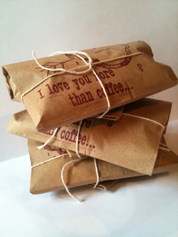 Mother's Day Gift Idea. Coffee Gift Set of 3. Freshly roasted "I Love You More Than Coffee" Unique Gift for Him. Ready to ship.