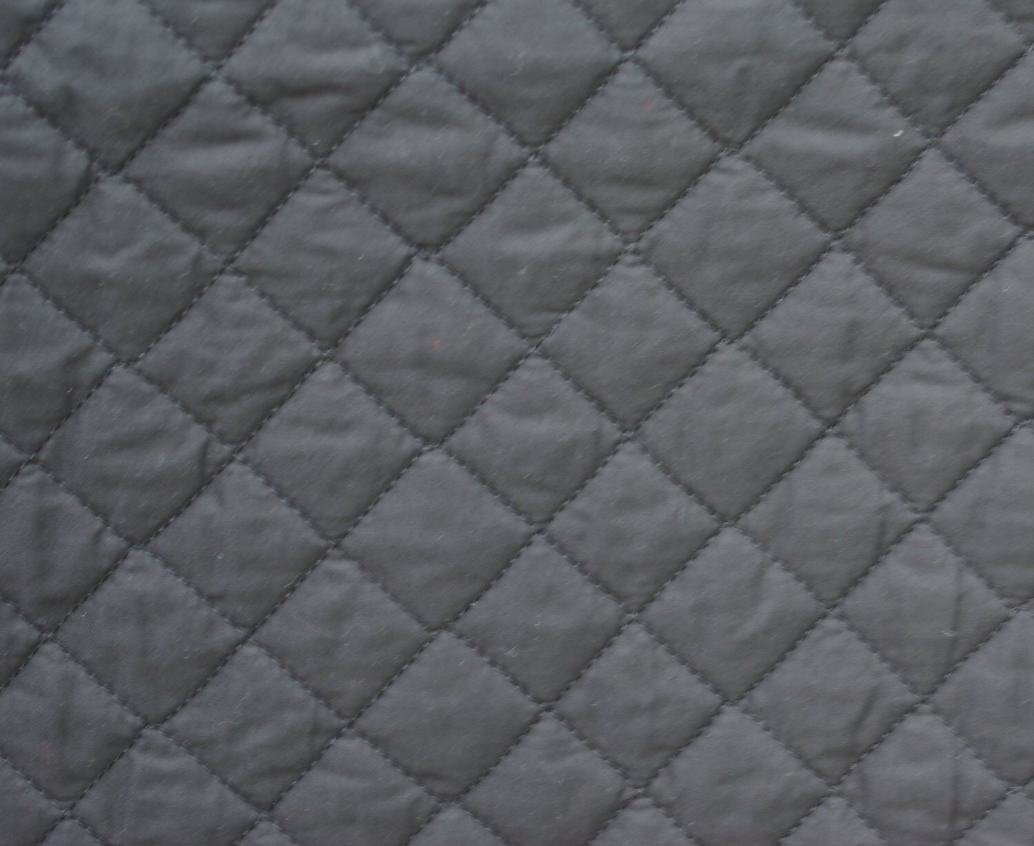 Black Quilted Cotton Polyester Fill Half Yard