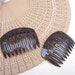 Hair combs signed France Luxe Mojave vintage hair accessories