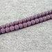 Opaque Purple 4mm Druk Czech Glass Round Beads