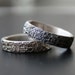 silver lace stacking rings - 2 rings, made to order