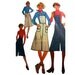 Bibbed Overalls Dress Sewing Pattern Skirt Pantskirt Culottes Vintage 70s Simplicity 7890
