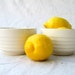 Vintage Bowls of Vanilla Cream with Ridges / USA made from Tessiemay