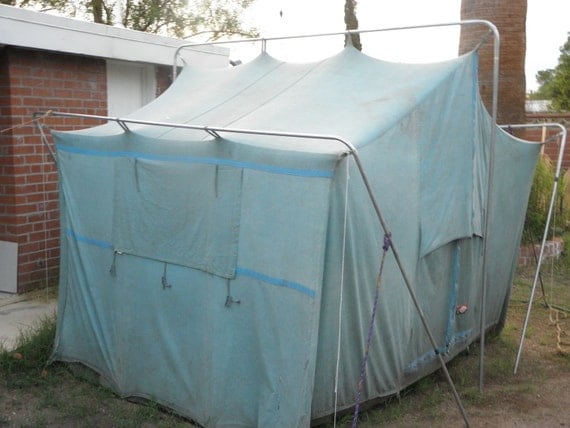 Sears+Canvas+Tent Vintage Canvas Sears Tent by FrisianMarketeers on Etsy
