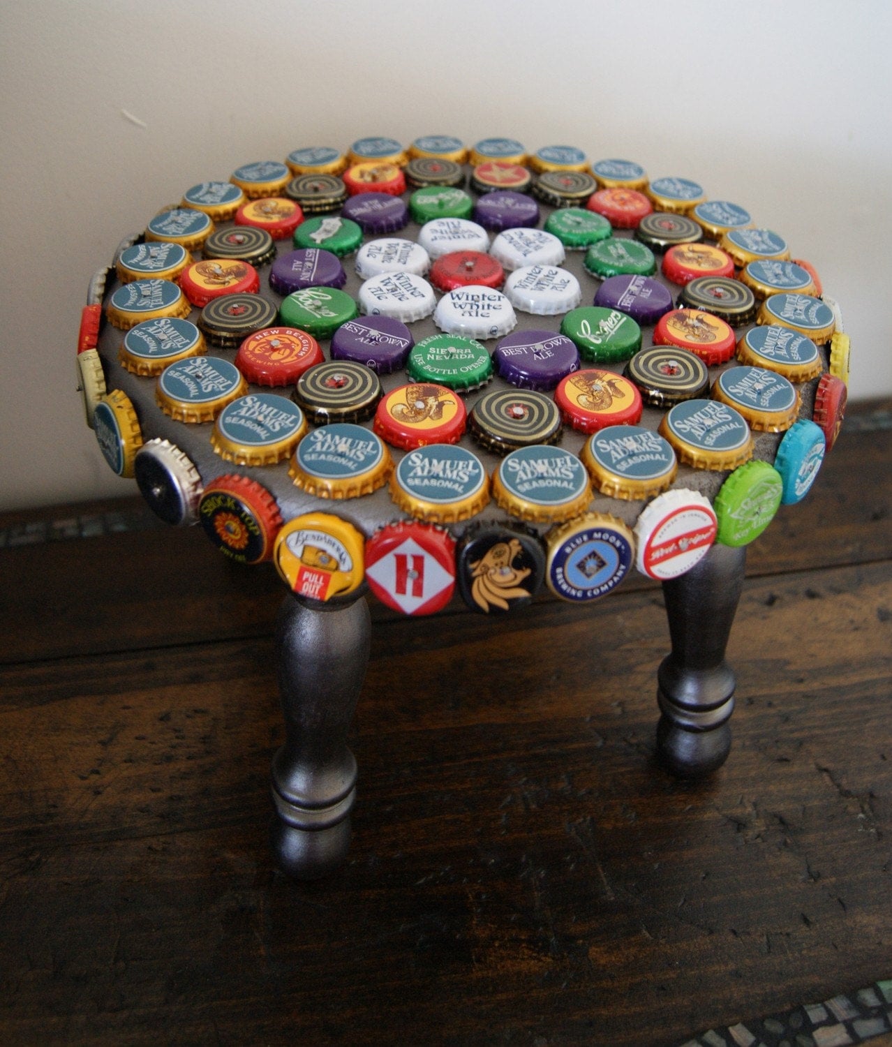 Beer Bottle Cap Foot Stool