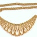 VINTAGE Gold Necklace STUNNING Choker Filigree Unique Ready to Wear Jewelry Destash (Y81)