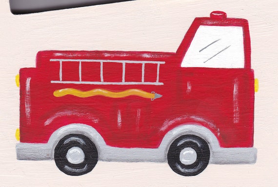 Items similar to Fire Truck Picture Frame on Etsy