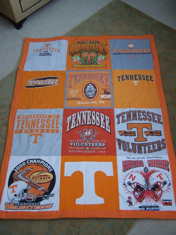 Items similar to UT Tshirt Quilt Go Vols on Etsy