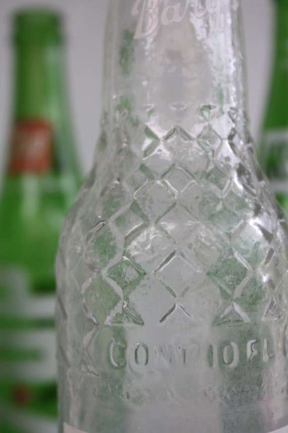 Vintage Painted Label Soda Bottle Barq's Root Beer