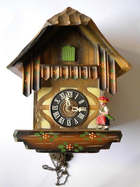 cuckoo clock needs restoration german vintage