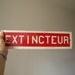 vintage french plaque metal sign