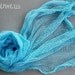 Hand Dyed Light Turquoise Blue Cheese Cloth Newborn Baby Boy Cocoon Wrap, Great for Photo Prop
