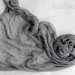 Hand Dyed Medium Gray Cheese Cloth Newborn Baby Girl or Boy Cocoon Wrap, Great for Photo Prop