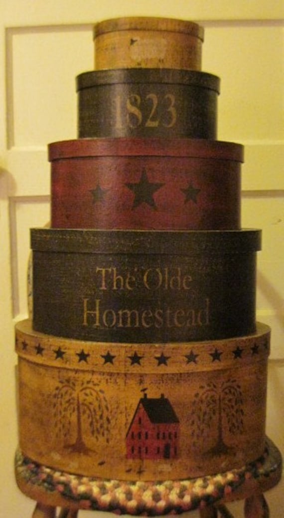 Prim stacking/nesting boxes