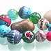 Extra Sale 30 % Discount: Fantasy beadset in different colors (11 beads) by Caroline Dousi