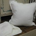 3 Washed White Linen Tailored Euro Shams