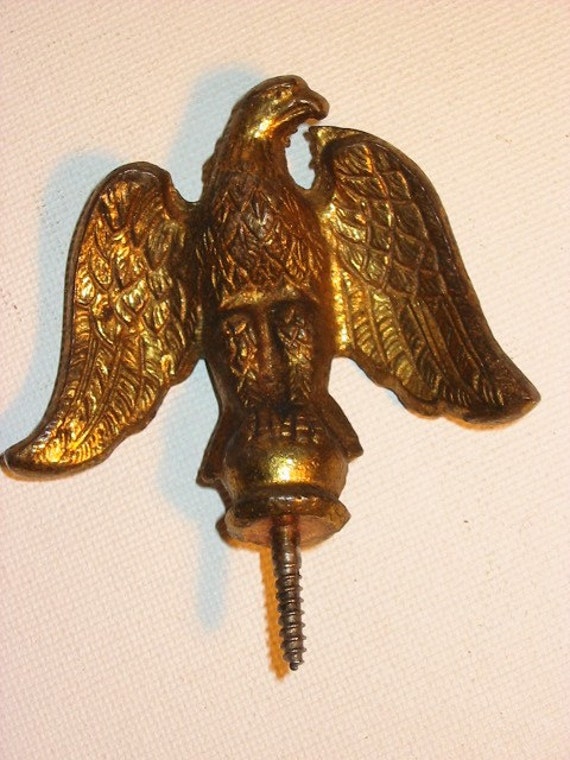 Vintage Brass Eagle Finial by misspicklesattic on Etsy