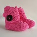 Pink Infant Crochet Shell Wrap Boots- Choose Your Size
