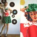 DO wINkle to STRANGERS 80s Tank Top Sleeveless Blouse with a Lady Portrait in Sparkling Sequins Small