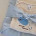 Organic Baby Gift Set for Boy --Personalized Organic Blanket and an Organic Onesie