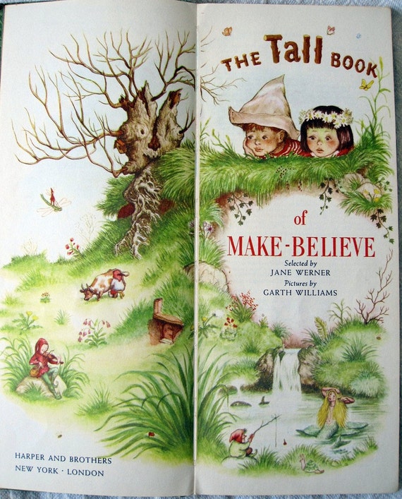 Vintage book Tall Book of Make Believe Garth Williams Jane